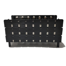 Load image into Gallery viewer, 7 Slot 18650 Powerwall Battery Case Holder, 7 Slots in Series x 3.7volts Black Plastic Batteries Case Pack of 2