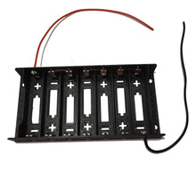 Load image into Gallery viewer, 7 Slot 18650 Powerwall Battery Case Holder, 7 Slots in Series x 3.7volts Black Plastic Batteries Case