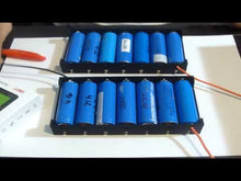 Load and play video in Gallery viewer, 7 Slot 18650 Battery Case Holder, 7 Slots in Series x 3.7volts Black Plastic Batteries Case