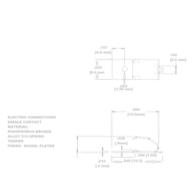 Load image into Gallery viewer, Single and Dual Leaf Spring Battery Contact
